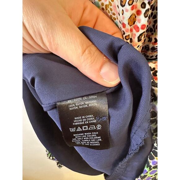 Maeve Anthropologie Smocked V-Neck Floral Tiled Long Sleeve Boho Dress Size XS - Picture 7 of 9